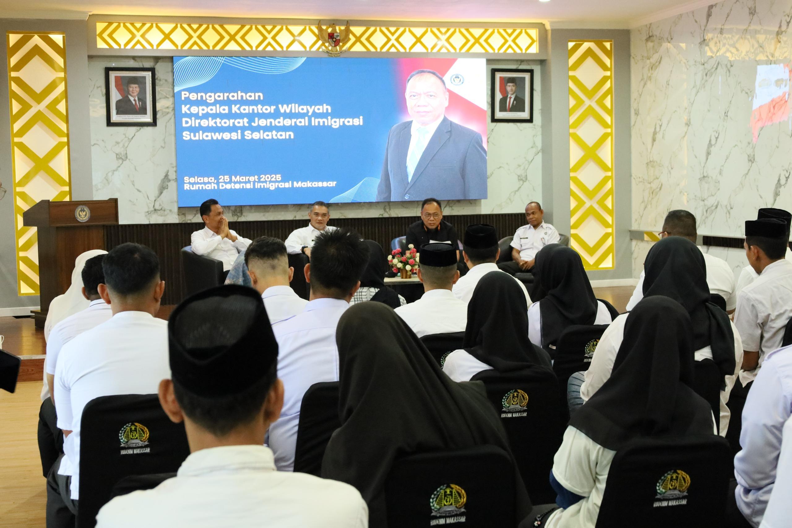 Rudenim Makassar Terima Arahan Penting dari Kakanwil Ditjen Imigrasi Sulsel