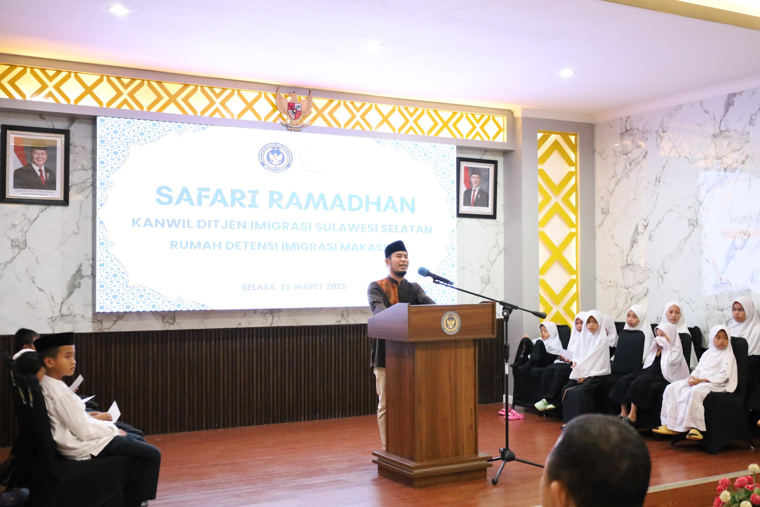 Rudenim Makassar Gelar Safari Ramadhan, Santuni Anak Panti Asuhan