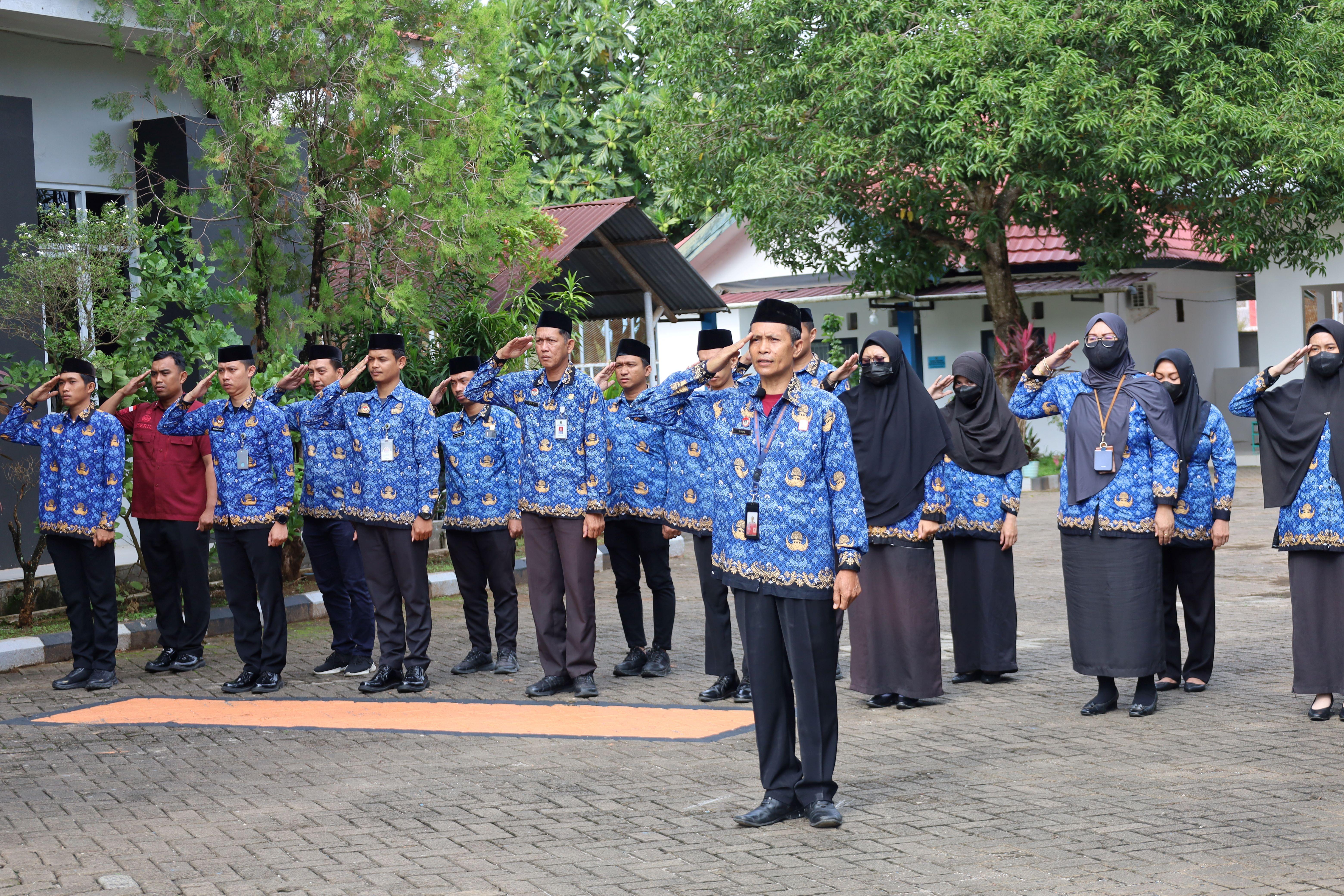 Rudenim Makassar Laksanakan Upacara Bendera Peringatan HUT KORPRI Ke-53